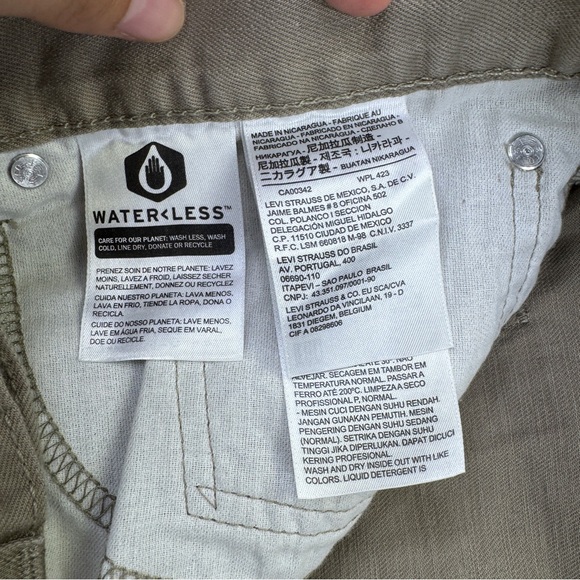 Levi's 505 Regular Tan Straight Jeans Casual Style Size 36x34 - Picture 13 of 15